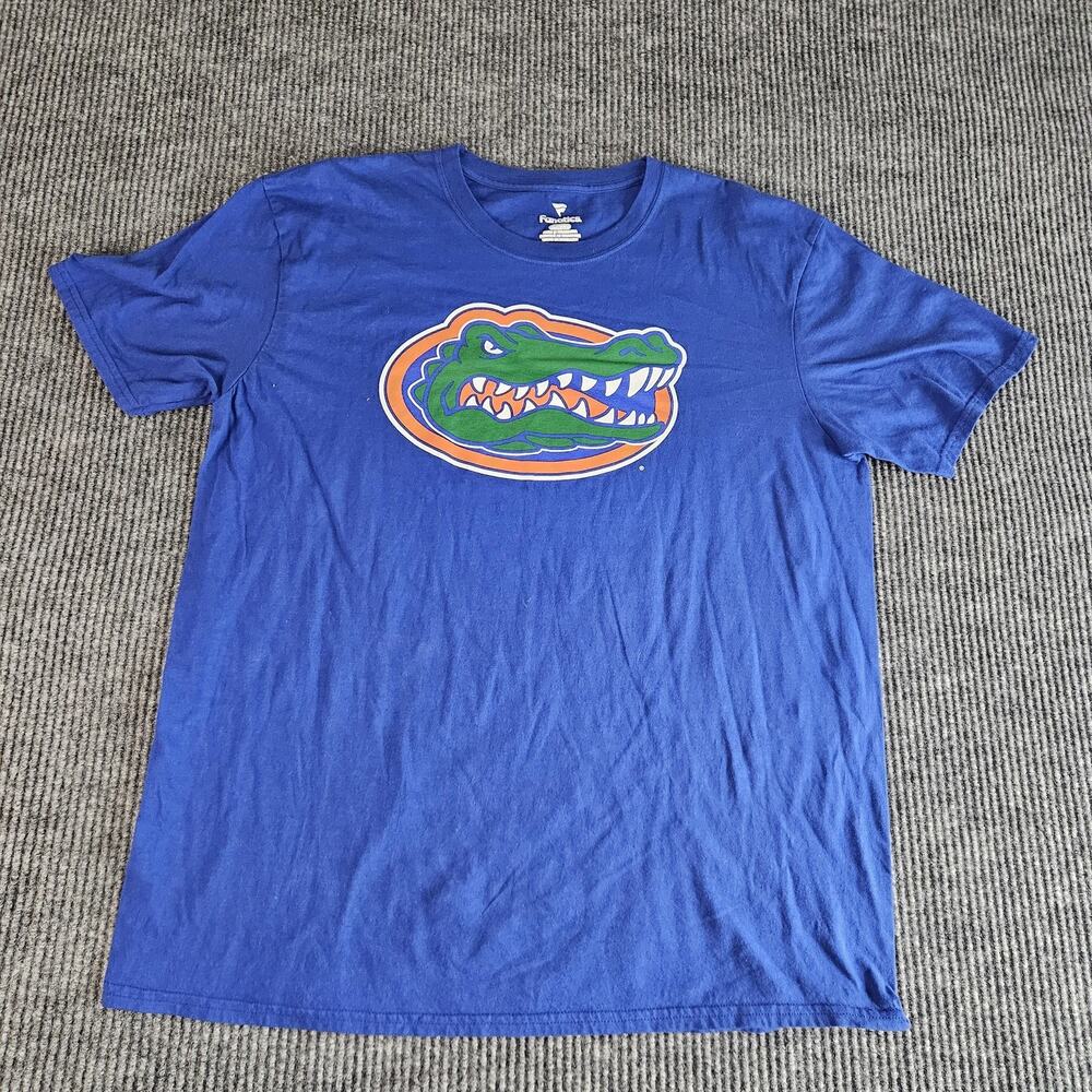 Florida‎ Gators Shirt Mens XL Blue NCAA Football Team Logo Tee Fanatics T-Shirt